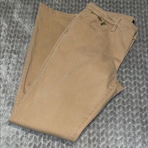 Lauren Ralph Lauren Straight Leg Tan Pants.  Size 12.‎  Cotton & Elastane Blend